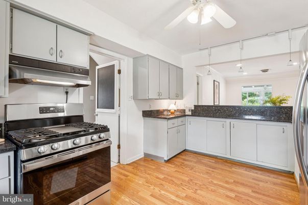 Interior, Kitchen, Pendant Lights, Stainless Steel Appliances, Wood Texture Flooring