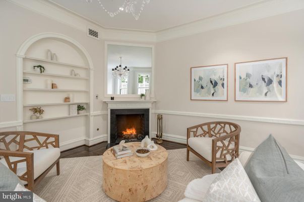 Chandelier, Fireplace, Interior, Living room, Wood Texture Flooring