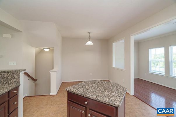 Empty room, Interior, Pendant Lights, Wood Texture Flooring