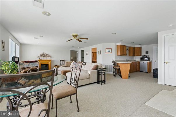 Dining room, Fireplace, Interior, Kitchen, Living room, Recessed Lighting