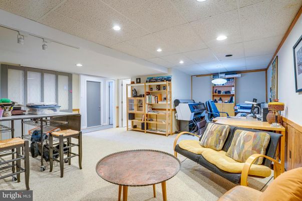 Home Office, Interior, Recessed Lighting