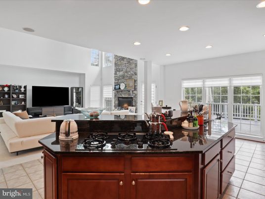 Fireplace, Interior, Kitchen, Living room, Recessed Lighting
