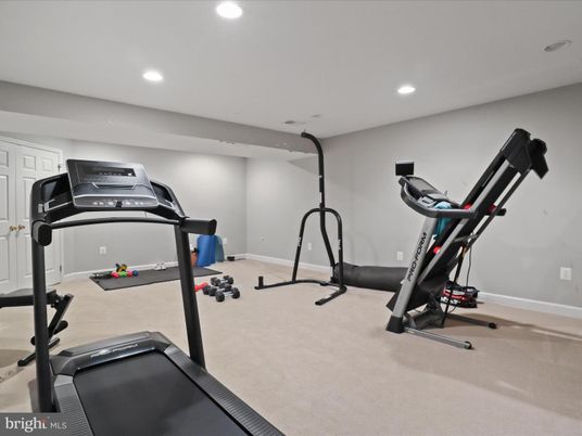 Fitness Equipment, Interior, Recessed Lighting