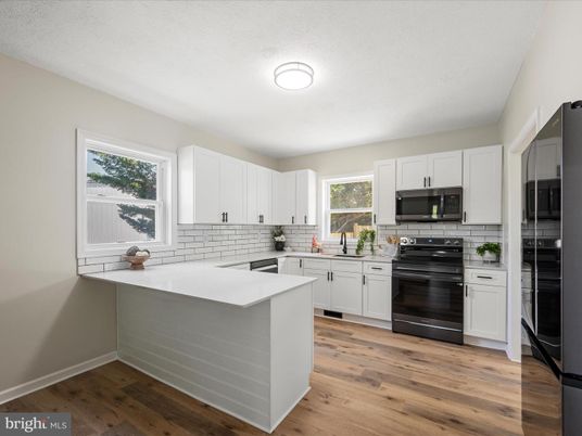 Interior, Kitchen, Wood Texture Flooring