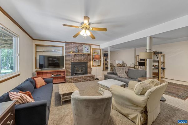 Fireplace, Interior, Living room, Stone Walls