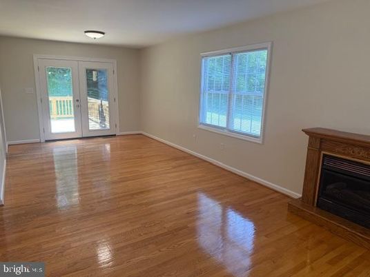 Empty room, Fireplace, Interior, Wood Texture Flooring