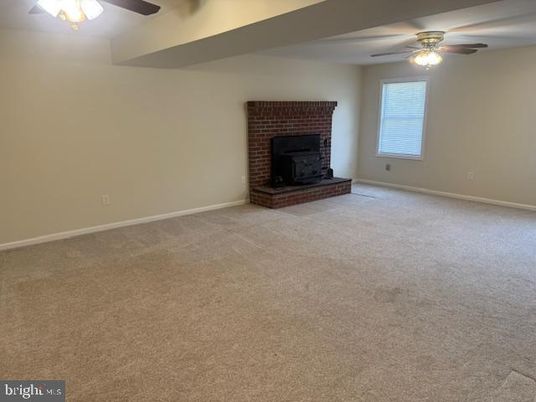 Empty room, Fireplace, Interior, Stone Walls