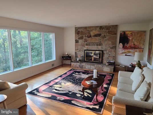 Fireplace, Interior, Stone Walls, Wood Texture Flooring