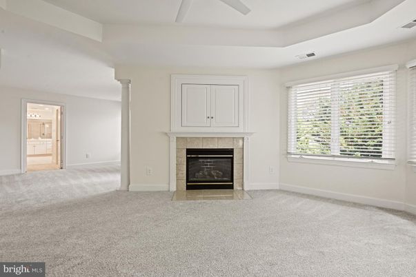 Empty room, Fireplace, Interior