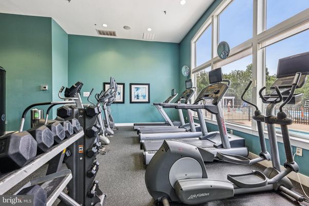 Fitness Equipment, Gym, Interior, Recessed Lighting