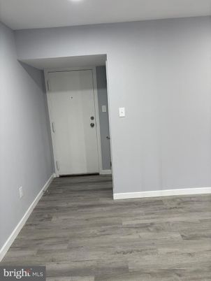 Elevator, Empty room, Interior, Recessed Lighting, Wood Texture Flooring