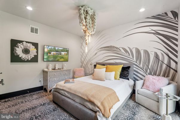 Bedroom, Chandelier, Interior, Recessed Lighting