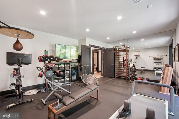 Fitness Equipment, Interior, Recessed Lighting