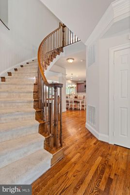 Chandelier, Dining room, Interior, Recessed Lighting, Wood Texture Flooring