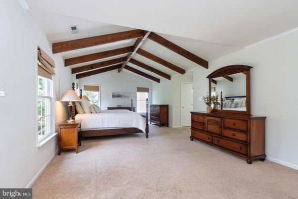 Bedroom, Interior, Wooden Beams