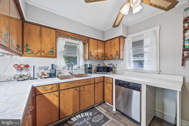 Interior, Kitchen, Wood Texture Flooring