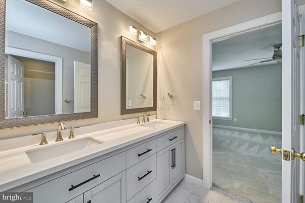 Bathroom, Dual Sink Vanities, Interior, Marble