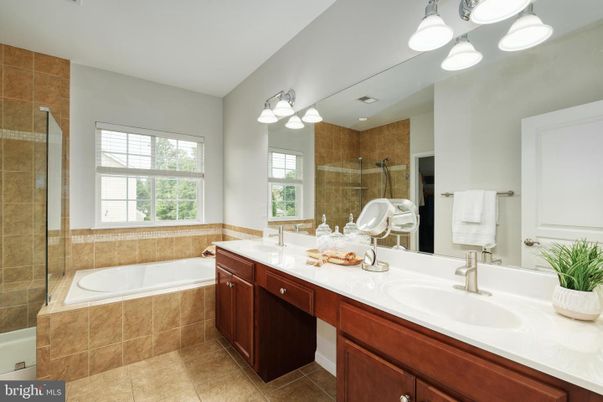 Bathroom, Dual Sink Vanities, Glass Shower, Interior