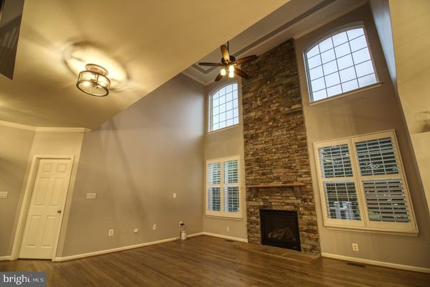 Fireplace, Interior, Stone Walls, Wood Texture Flooring