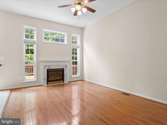 Empty room, Fireplace, Interior, Wood Texture Flooring