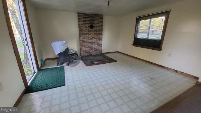 Empty room, Fireplace, Interior, Stone Walls
