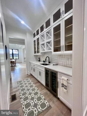 Dining room, Interior, Kitchen, Recessed Lighting, Wood Texture Flooring