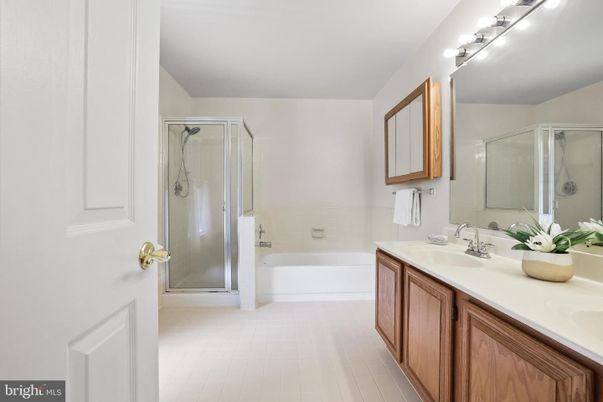 Bathroom, Dual Sink Vanities, Glass Shower, Interior