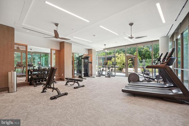 Fitness Equipment, Gym, Interior, Recessed Lighting