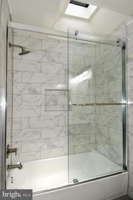 Bathroom, Glass Shower, Interior, Marble Walls