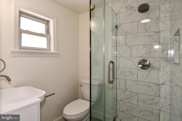 Bathroom, Glass Shower, Interior, Marble Walls