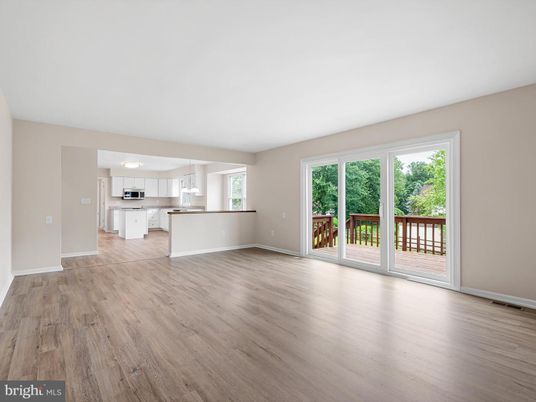 Empty room, Interior, Kitchen, Wood Texture Flooring