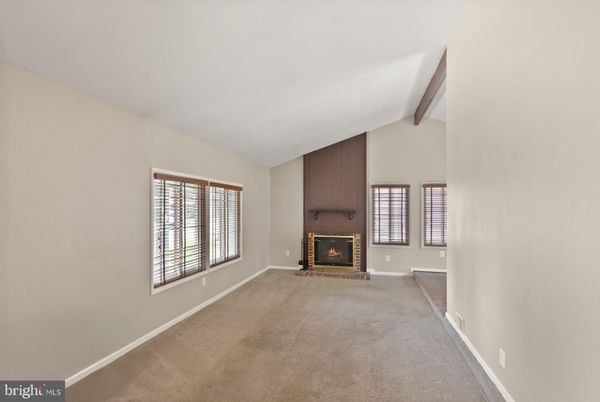 Empty room, Fireplace, Interior, Wooden Beams