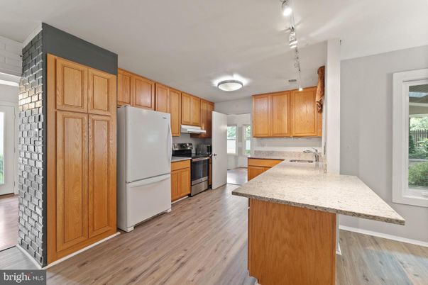 Interior, Kitchen, Wood Texture Flooring