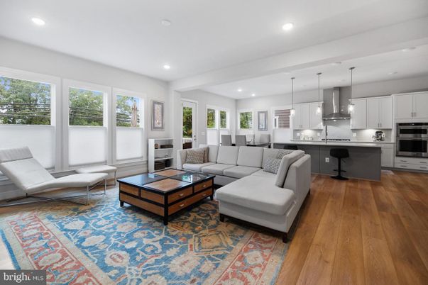 Interior, Kitchen, Living room, Pendant Lights, Recessed Lighting, Stainless Steel Appliances, Wood Texture Flooring