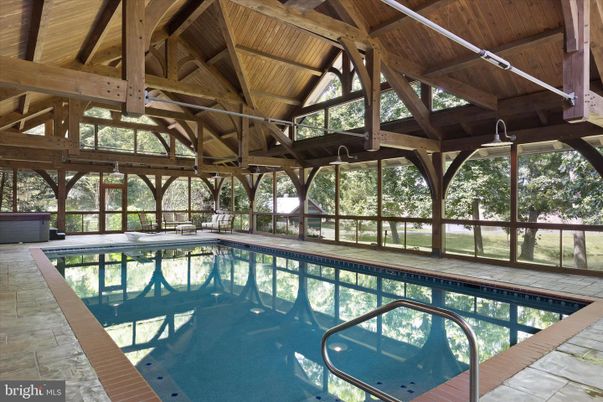 Interior, Pool, Wooden Beams, Wooden Ceilings