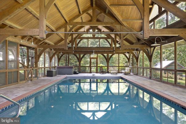 Interior, Pool, Sun Room, Wooden Beams, Wooden Ceilings