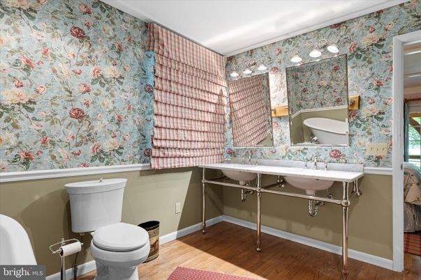 Bathroom, Interior, Wood Texture Flooring