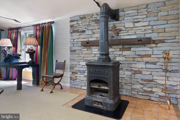 Fireplace, Interior, Stone Walls