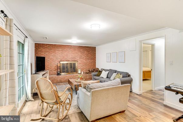 Fireplace, Interior, Living room, Stone Walls, Wood Texture Flooring