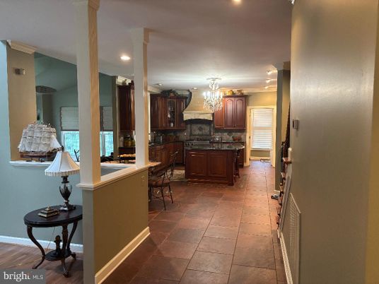 Chandelier, Interior, Kitchen, Recessed Lighting