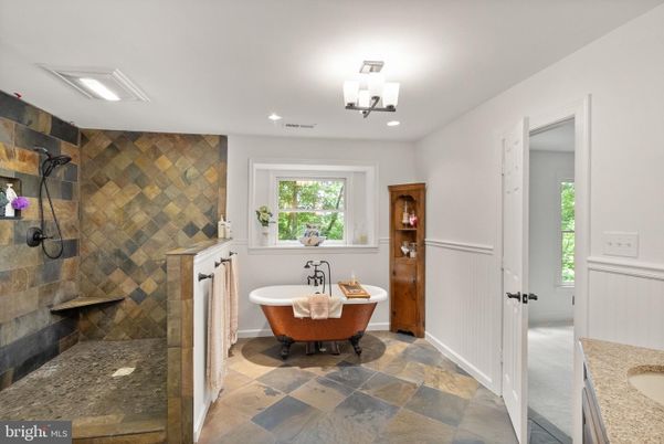 Bathroom, Free Standing Baths, Interior, Recessed Lighting
