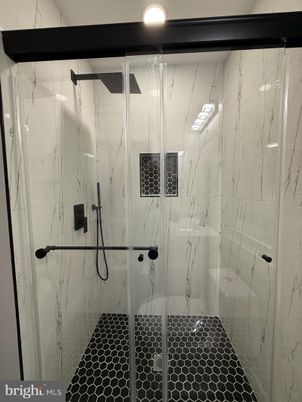 Bathroom, Glass Shower, Interior, Marble Walls