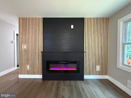 Fireplace, Interior, Wood Texture Flooring
