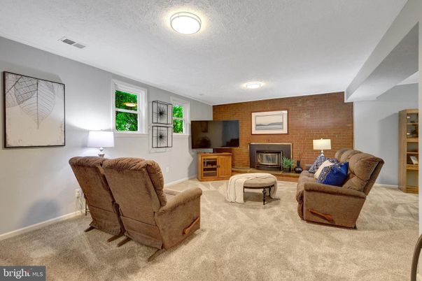 Fireplace, Interior, Living room, Recessed Lighting, Stone Walls