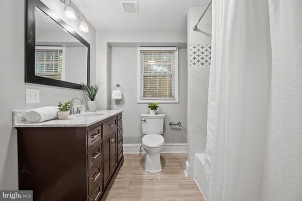 Bathroom, Interior, Wood Texture Flooring