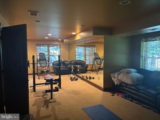 Fitness Equipment, Interior, Recessed Lighting