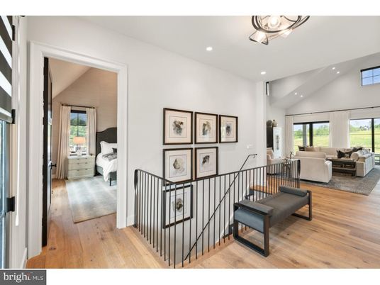 Bedroom, Interior, Living room, Recessed Lighting, Wood Texture Flooring