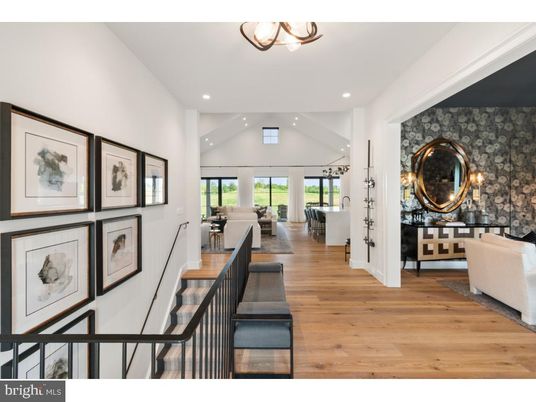 Dining room, Interior, Living room, Recessed Lighting, Wood Texture Flooring
