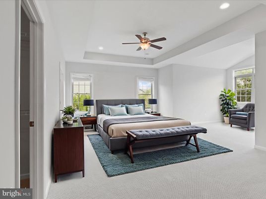 Bedroom, Interior, Recessed Lighting