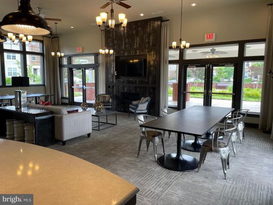 Chandelier, Dining room, Fireplace, Interior, Living room, Pendant Lights, Recessed Lighting